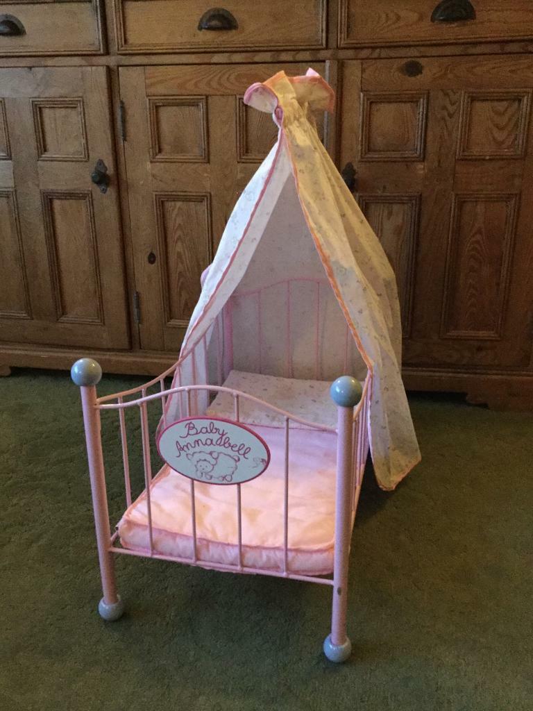 baby annabell metal cot